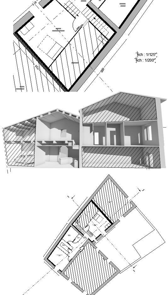 plan coupe 3D